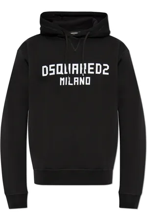 Dsquared2 Heren, Sweatshirts & Hoodies, Zwart, Maat: 3XL Katoen