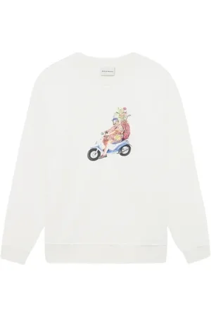 Drôle de Monsieur Heren, Sweatshirts & Hoodies, Wit, Maat: L Katoen