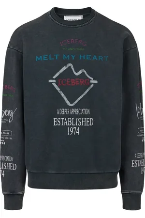 Iceberg Heren, Sweatshirts & Hoodies, Zwart, Maat: 2XL