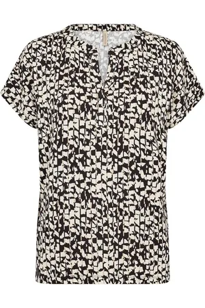 soyaconcept Dames, Blouses & Shirts, Zwart, Maat: L Denim