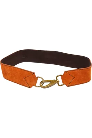 Miu Miu Dames, Pre-owned, Oranje, Maat: ONE Size Suède