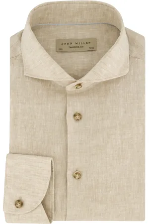 john miller Heren, Overhemden, , Maat: 4XL Linnen
