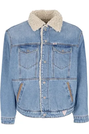 Guess Heren, Jassen, Blauw, Maat: L Denim