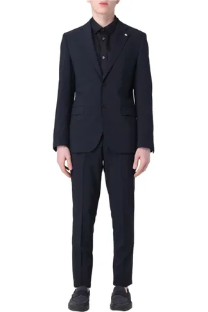 Manuel Ritz Heren, Pakken, Blauw, Maat: M Viscose