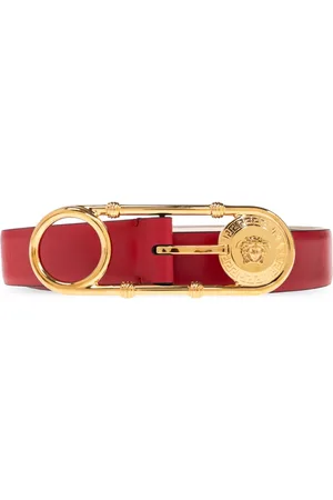 VERSACE Dames, Accessoires, Rood, Maat: 70 CM Leer