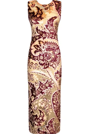 Etro Dames, Jurken, Rood, Maat: XS Velours