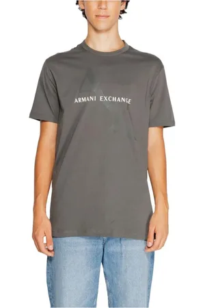 Armani Exchange Heren, Tops, Grijs, Maat: XS Katoen