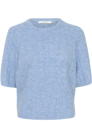Gestuz Dames, Truien, Blauw, Maat: S Wol