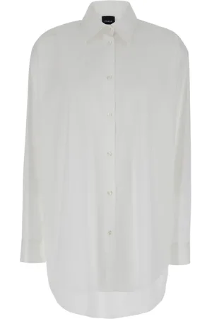Plaîn Units Dames, Blouses & Shirts, Wit, Maat: 2XS Katoen
