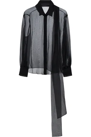 VALENTINO Dames, Blouses & Shirts, Zwart, Maat: S Zijde