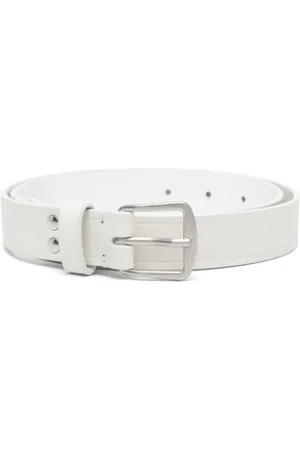 ANN DEMEULEMEESTER Dames, Accessoires, Wit, Maat: 100 CM Leer