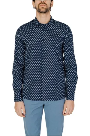 Antony Morato Heren, Overhemden, Blauw, Maat: XS Katoen