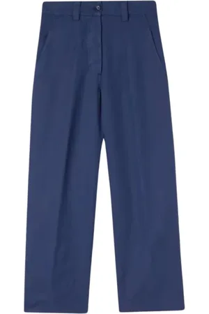 Aspesi Dames, Broeken, Blauw, Maat: XS Katoen