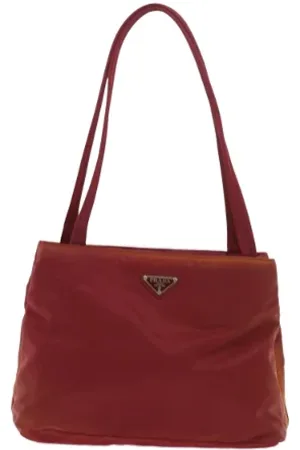 Prada Dames, Pre-owned, Rood, Maat: ONE Size Nylon