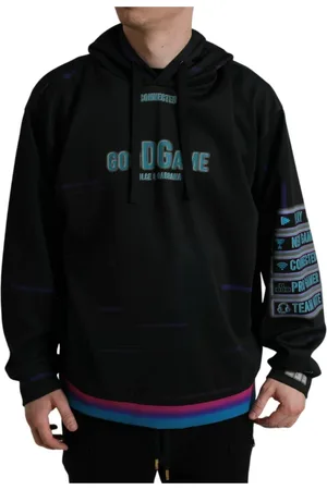 Dolce & Gabbana Heren, Sweatshirts & Hoodies, Zwart, Maat: 4XL Poliester