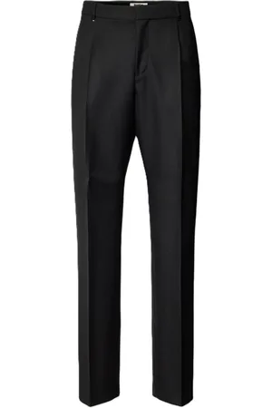 HUGO BOSS Heren, Broeken, Zwart, Maat: XL Wol