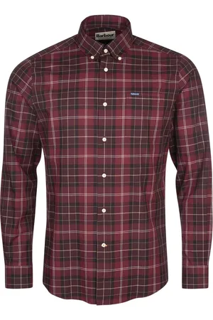 Barbour Heren, Overhemden, Rood, Maat: L Katoen