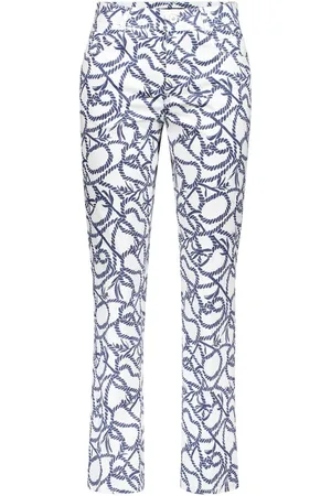 Atelier Gardeur Dames, Broeken, Blauw, Maat: XL Katoen