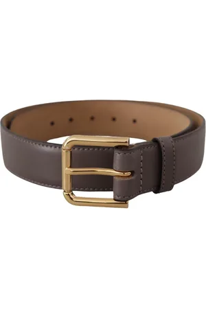 Dolce & Gabbana Unisex, Accessoires, Grijs, Maat: 70 CM Leer
