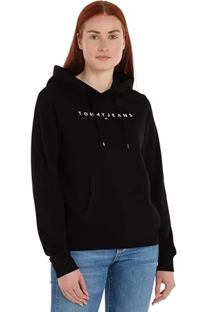 Tommy Hilfiger Dames, Sweatshirts & Hoodies, Zwart, Maat: S Katoen