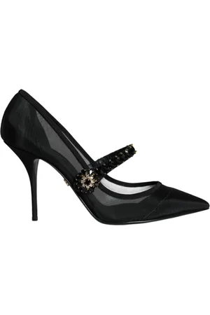 Dolce & Gabbana Dames, Schoenen, Zwart, Maat: 39 EU Nylon