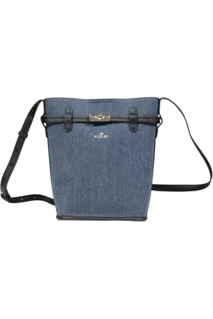 Replay Dames, Tassen, Blauw, Maat: ONE Size Katoen