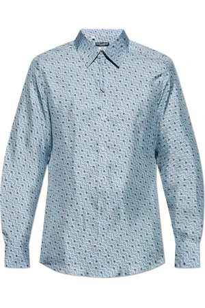 Dolce & Gabbana Heren, Overhemden, Blauw, Maat: M Zijde