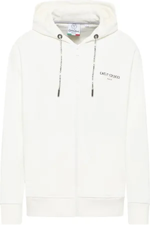 Carlo Colucci Heren, Sweatshirts & Hoodies, Wit, Maat: M
