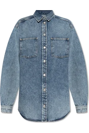 Samsøe Samsøe Dames, Blouses & Shirts, Blauw, Maat: S Denim