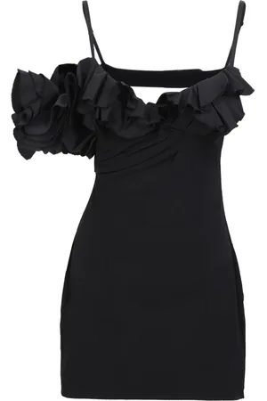 Jacquemus Dames, Jurken, Zwart, Maat: S Wol