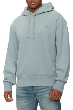 Calvin Klein Heren, Sweatshirts & Hoodies, Blauw, Maat: L