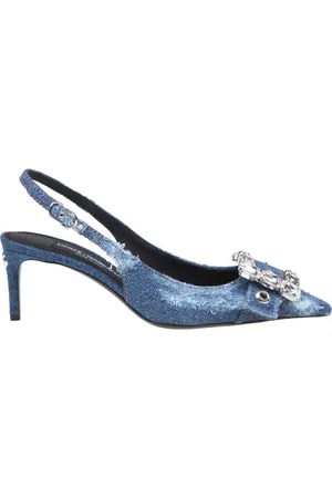 Dolce & Gabbana Dames, Schoenen, Blauw, Maat: 36 EU Denim