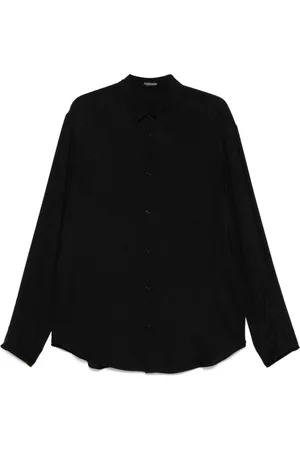 ANN DEMEULEMEESTER Heren, Overhemden, Zwart, Maat: L