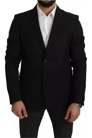 Dolce & Gabbana Heren, Pakken, Zwart, Maat: 2XL Wol