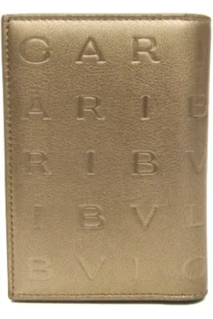 Bvlgari Dames, Pre-owned, Geel, Maat: ONE Size Leer