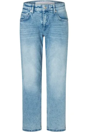 Mac Dames, Jeans, Blauw, Maat: XS L30 Katoen