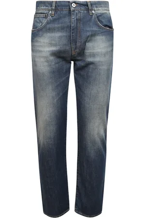 14 BROS Heren, Jeans, Blauw, Maat: W33 Katoen