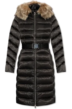 Moncler Dames, Mantels, Zwart, Maat: XS Leer