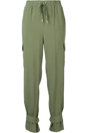 Twin-Set Dames, Broeken, Groen, Maat: S Viscose