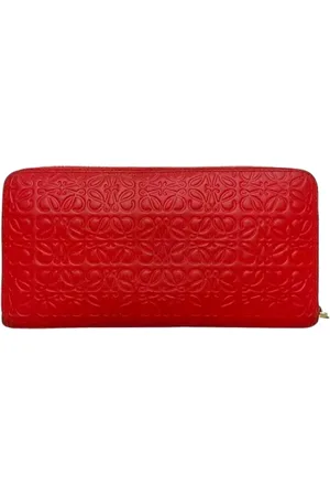Loewe Dames, Pre-owned, Rood, Maat: ONE Size Leer