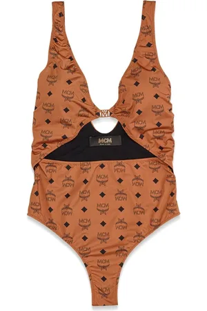 MCM Dames, Badkleding, Bruin, Maat: L Katoen