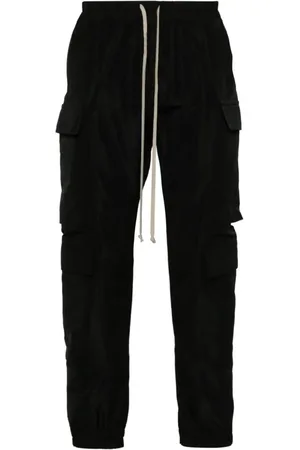 Rick Owens Heren, Broeken, Zwart, Maat: M Katoen