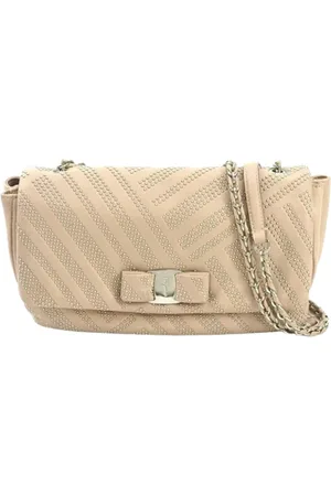 Salvatore Ferragamo Dames, Pre-owned, Roze, Maat: ONE Size Leer