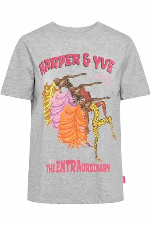 Harper & Yve Dames, Tops, Grijs, Maat: XS Katoen