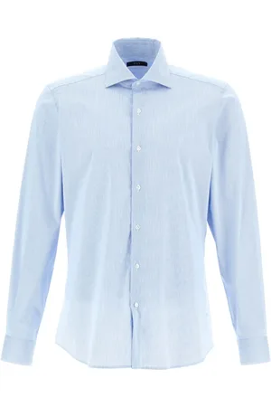 FAY Heren, Overhemden, Blauw, Maat: 2XL