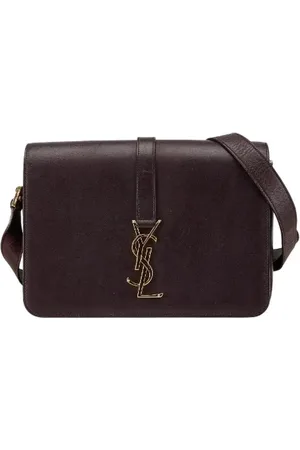 Saint Laurent Dames, Pre-owned, Paars, Maat: ONE Size Leer