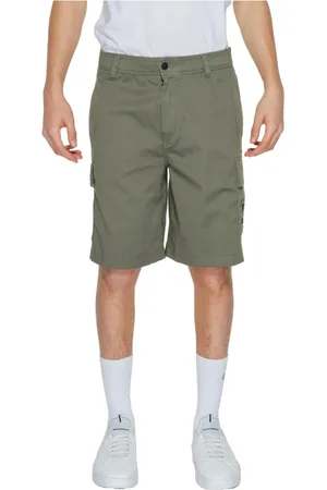 Calvin Klein Heren, Korte broeken, Groen, Maat: M Katoen