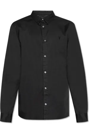 AllSaints Heren, Overhemden, Zwart, Maat: 2XL Katoen