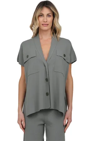 ALPHA STUDIO Dames, Blouses & Shirts, Groen, Maat: S