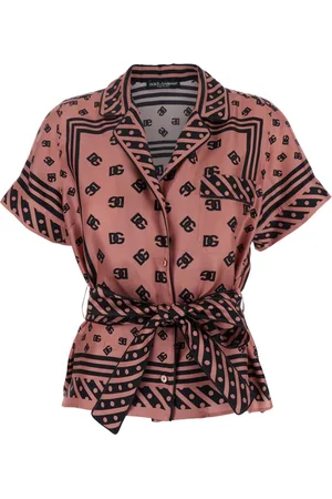 Dolce & Gabbana Dames, Blouses & Shirts, Roze, Maat: XS Zijde